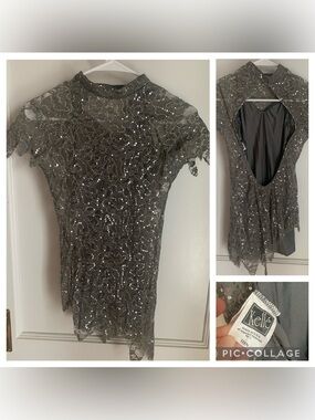 Gray Costume with Sequins